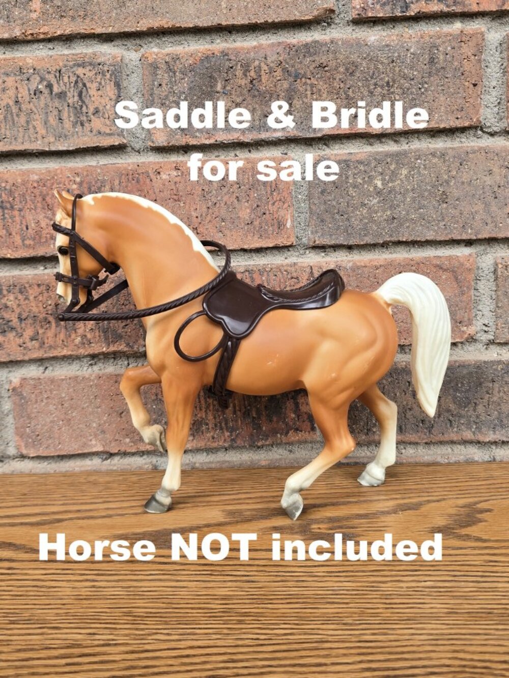 Vintage Barbie Walking Beauty Rubberized Brown English Saddle & Bridle Set